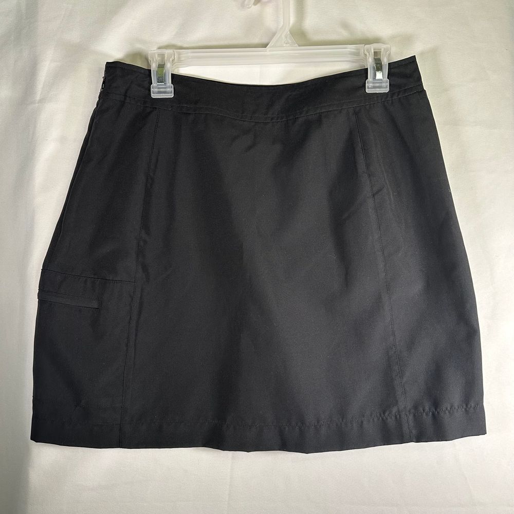 IZOD Golf X-tra Dry Athletic Skirt Shorts Black NWT with Pockets Womens size 10 - Picture 1 of 11